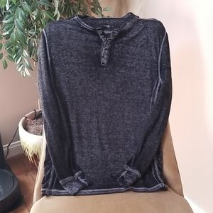 Mens long sleeve lightweight  henley
